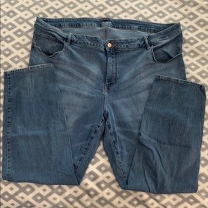 Old Navy Straight Leg Distressed Stretch Jeans 30